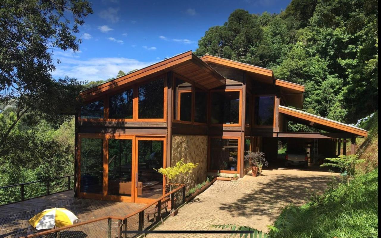 Casa De Vidro Com Vista Mantiqueira - Com Cafe E Staff Villa Campos do Jordao Dış mekan fotoğraf