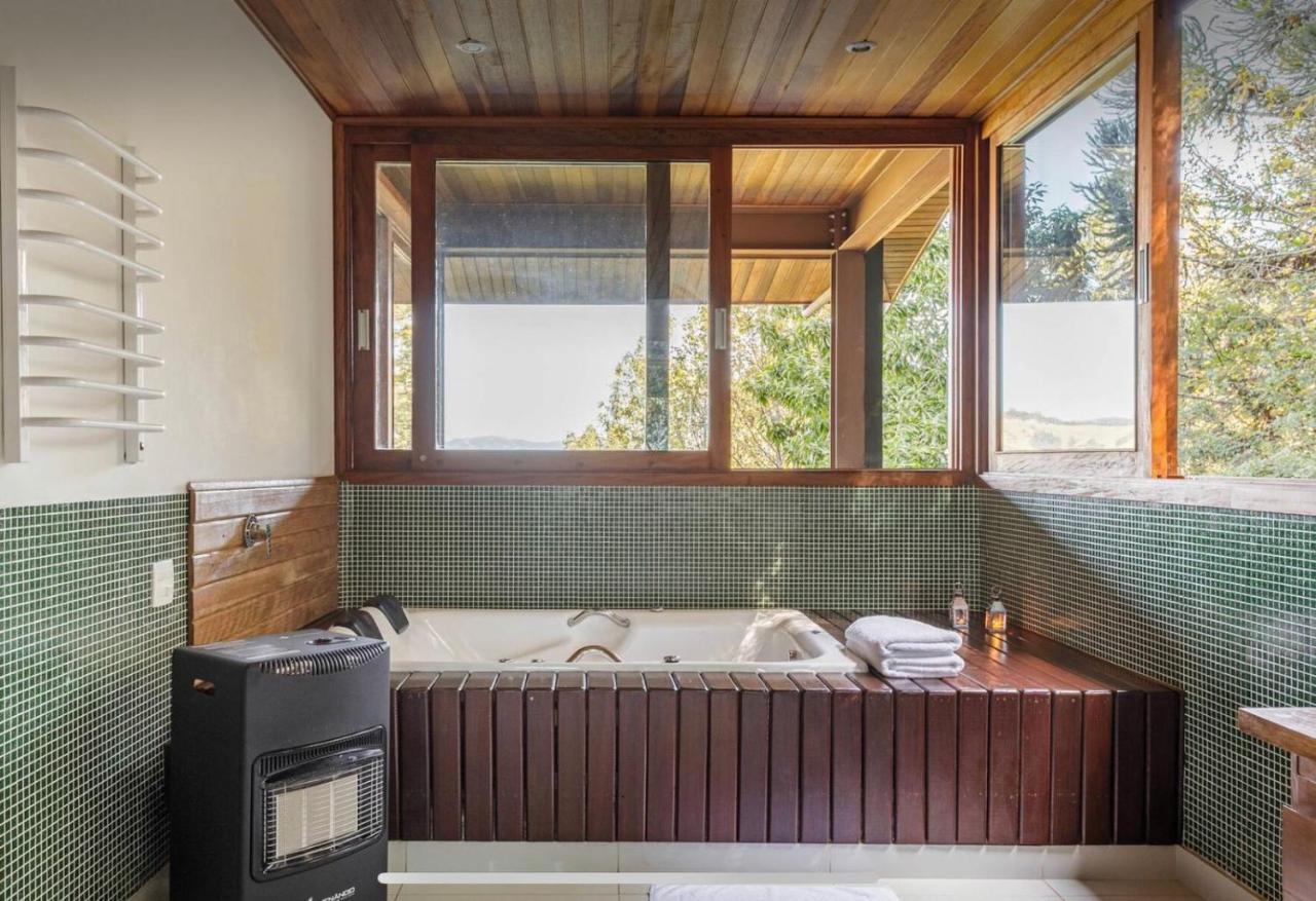 Casa De Vidro Com Vista Mantiqueira - Com Cafe E Staff Villa Campos do Jordao Dış mekan fotoğraf